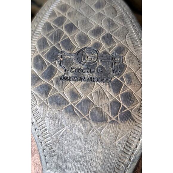 Circle G by Corral Boots Q0032 Distressed Brown Western Bootie Women size 8 - Picture 9 of 9